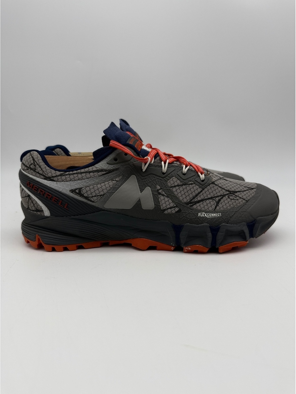 Merrell Agility Peak Flex Womens Trail Running Shoes Paloma Grey Size 10